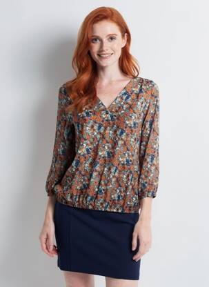 Chemisier bleu TOM TAILOR femme