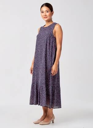 Robe longue bleu OPUS femme