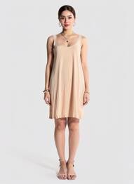 Robe courte beige STREET ONE femme