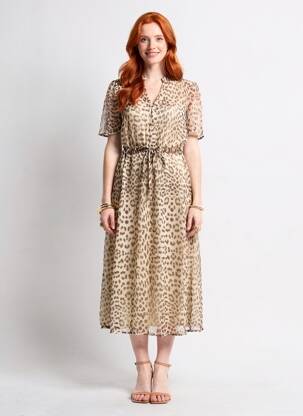 Robe courte marron VERO MODA femme