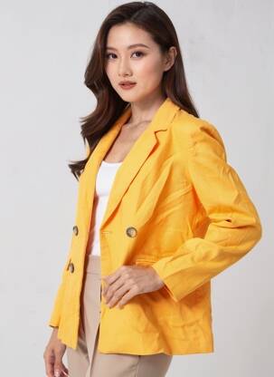 Blazer orange ONLY femme