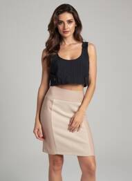 Top noir MANGO femme