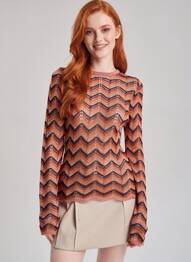 Pull orange MANGO femme