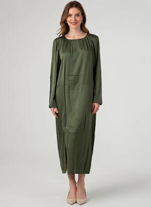 Robe longue vert OBJECT femme