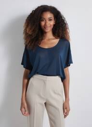 Top bleu NAF NAF femme