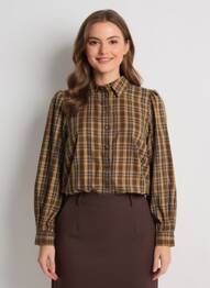 Chemisier marron ONLY femme