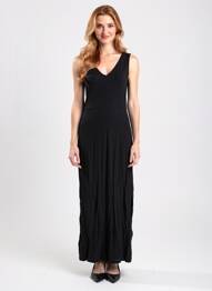Robe longue noir STREET ONE femme