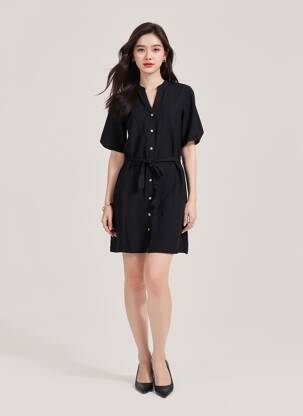 Robe courte noir VILA femme