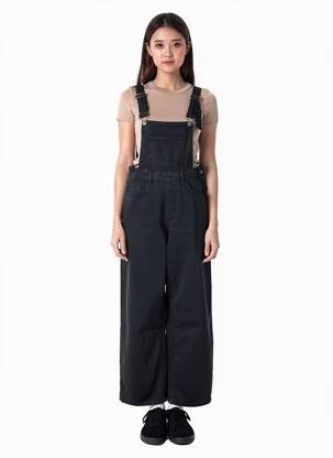 Combi-pantalon noir HAILYS femme