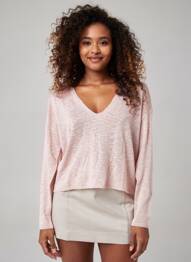 Pull rose MANGO femme