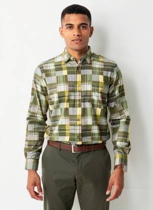 Chemise manches longues vert SCOTCH & SODA homme