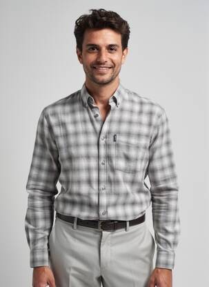 Chemise manches longues gris ESSENTIEL ANTWERP homme