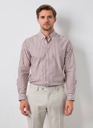 Chemise manches longues marron MEXX homme