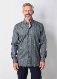 Chemise manches longues vert STATE OF ART homme