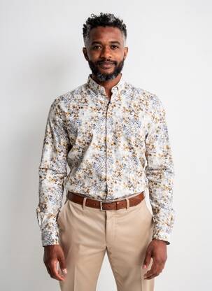 Chemise manches longues gris STATE OF ART homme
