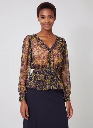 Chemisier violet MORGAN femme