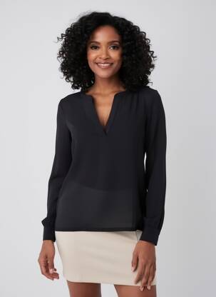 T-shirt noir STREET ONE femme