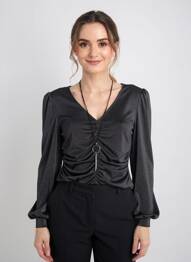 T-shirt noir MORGAN femme