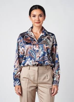 Chemisier bleu TERRA DI SIENA femme