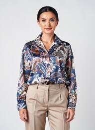 Chemisier bleu TERRA DI SIENA femme