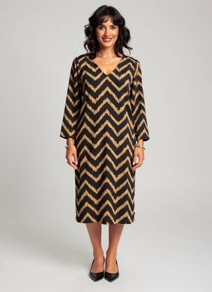Robe mi-longue marron GARCIA femme