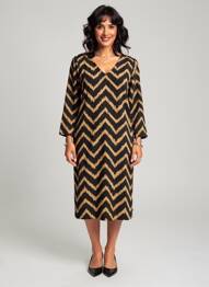 Robe mi-longue marron GARCIA femme