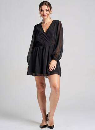 Robe courte noir MANGO femme