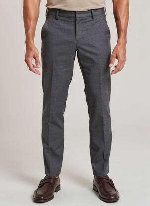 Pantalon droit gris PLAIN homme
