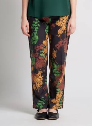 Pantalon droit marron ASTRID BLACK LABEL femme