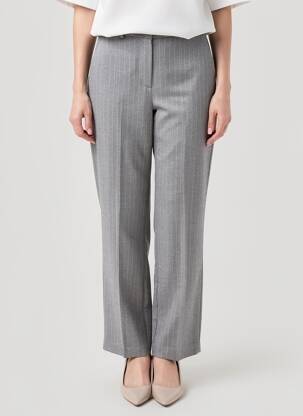 Pantalon droit gris SELECTED femme