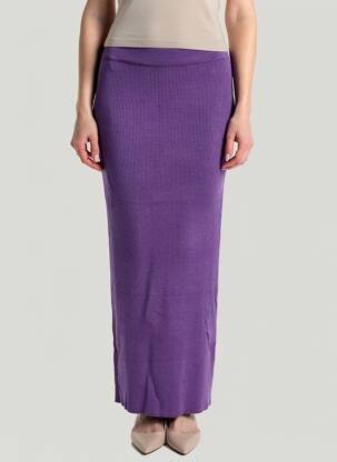 Jupe longue violet MANGO femme