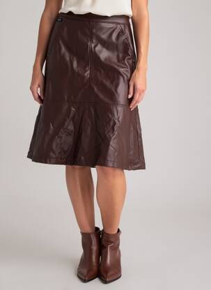 Jupe mi-longue rouge STREET ONE femme