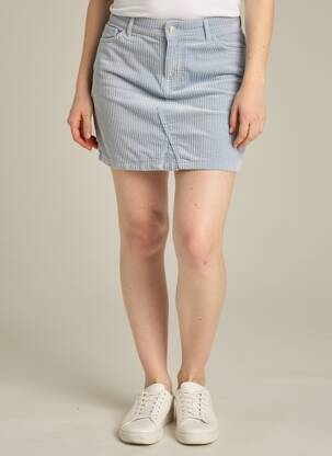 Jupe courte bleu ONLY femme