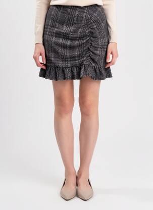 Jupe courte gris MORGAN femme