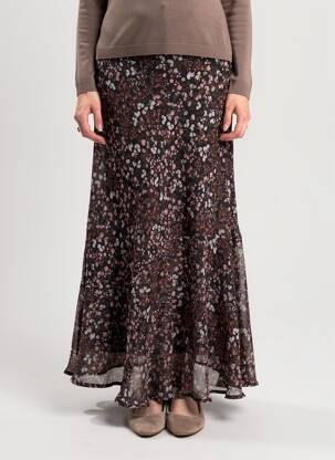 Jupe longue rose MORGAN femme