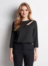 T-shirt noir AMELIE & AMELIE femme