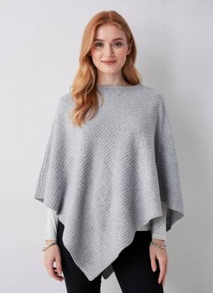 Poncho gris PIECES femme