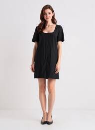Robe courte noir MANGO femme