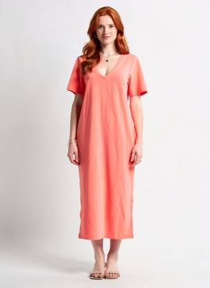 Robe courte orange VERO MODA femme
