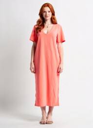 Robe courte orange VERO MODA femme
