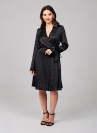 Robe mi-longue noir VERO MODA femme