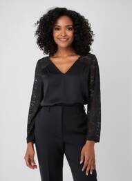 Chemisier noir ZABAIONE femme