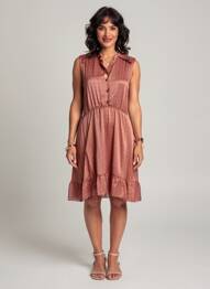 Robe mi-longue orange MOLLY BRACKEN femme