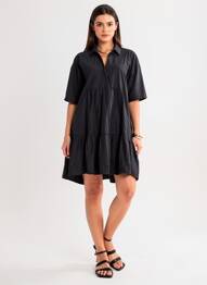Robe courte noir MANGO femme