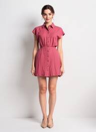 Robe courte rouge NAF NAF femme