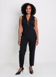 Combi-pantalon noir MORGAN femme