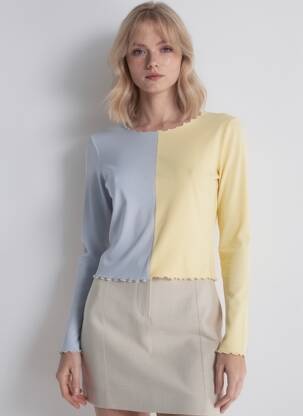 T-shirt jaune ONLY femme