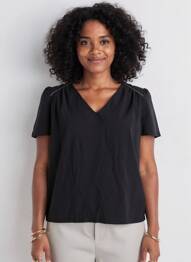 Top noir MORGAN femme