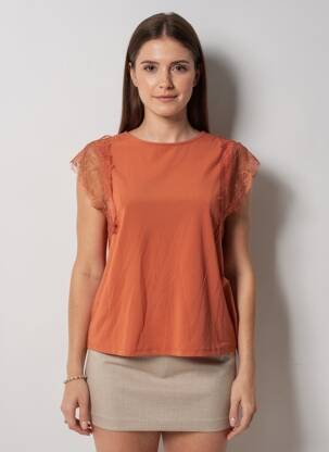 T-shirt marron VERO MODA femme