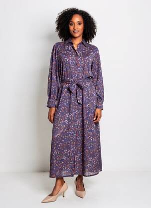 Robe longue multicolore BELLITA femme